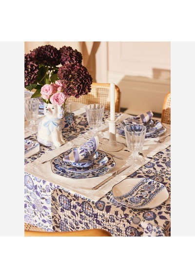 Mavi Porselen Yemek Tabağı 26,5 Cm