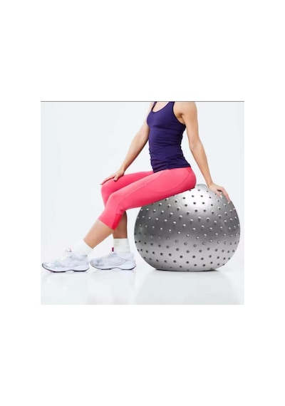 Dikenli Yoga Pilates Aeorobik Jimnastik Topu 65 Cm Gri, Tek Ebat, 01gri, Gri