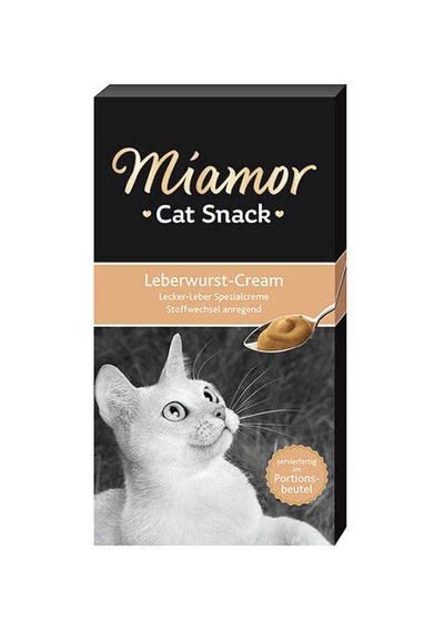 Miamor Cat Cream Leberwurst-cream Ciğerli Kedi Ödülü 6x15g