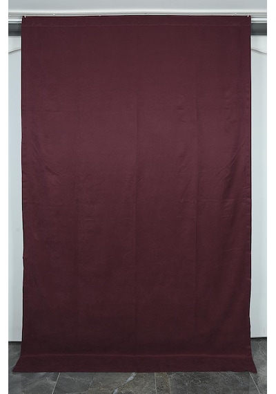 DOKUMA BORDO RENK (EKSTRAFOR BÜZGÜLÜ) TEK KANAT FON PERDE 150x260 Bordo