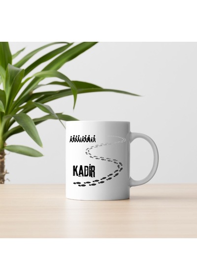 Kişiye Özel Aile Ve Ayak İzleri Tasarımlı Kupa Bardak Beyaz