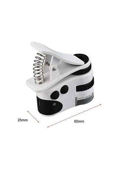 Özel Seri Hızlı Montaj Telefon Lensi Mini Cep Telefonu Için Mandallı Mikroskop Al2431 60x