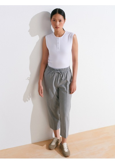 Dilvin 72142 Bağcıklı Jogger Pantolon-gri Gri