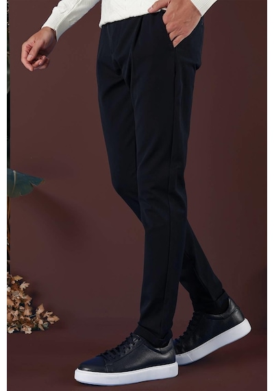 Efor P 1131 Slim Fit Lacivert Spor Pantolon Lacivert