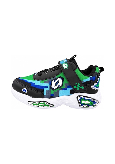 Papucumun Dünyası Çocuk Cırt Bantlı Kalın Tabanlı Piksel 3d Desenli Craft Tarzı Sneaker Yeşil Papucumun Dünyası Çocuk Cırt Bantlı Kalın Tabanlı Piksel 3d Desenli Craft Tarzı Sneaker Yeşil