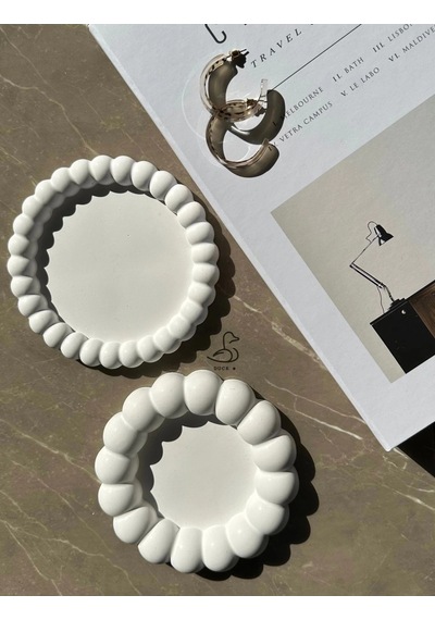Bernami Mumluk Şamdanpinterest Baloncuklu 2 Li Dekoratif Tabak Diğer