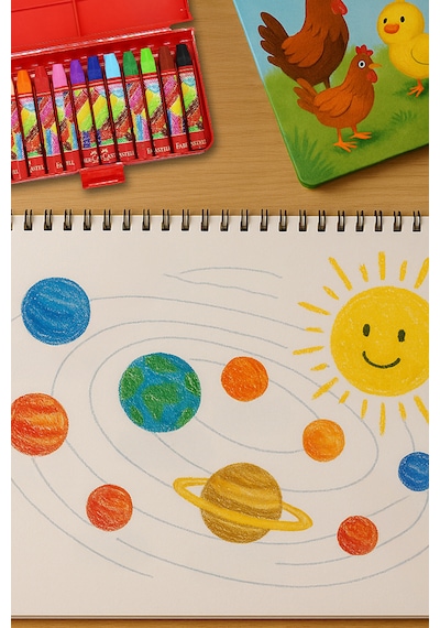 Faber-Castell Altıgen Pastel Boya 12 Renk Plastik Kutu