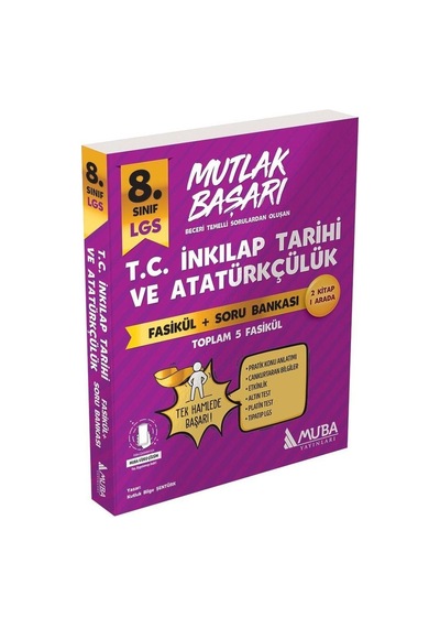 Muba Yayınları 8.sınıf Lgs Yeni İnkılap Tarihi Fasiküller + Soru Bankası