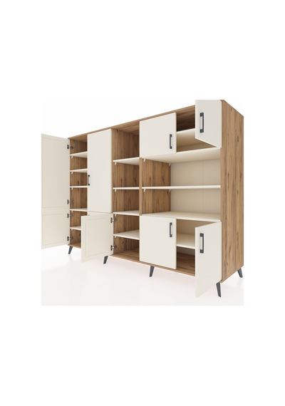 Kronos Dolap 14 Raflı 9 Kapaklı 220x59x163 Çam-aytaşı Çam-aytaşı Kronos Dolap 14 Raflı 9 Kapaklı 220x59x163 Çam-aytaşı Çam-aytaşı