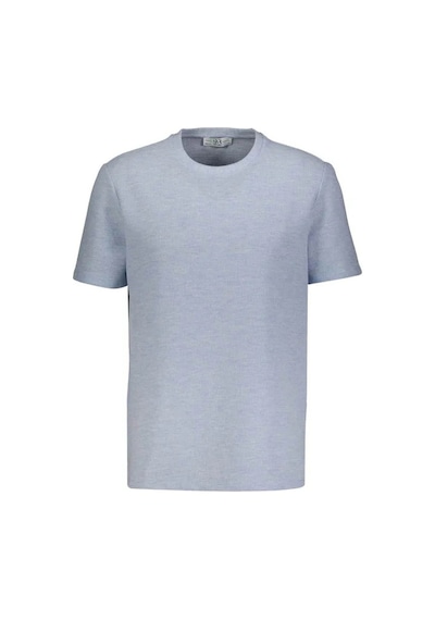 Süvari Waffle Sıfır Yaka Buz Mavisi Erkek T-shirt Sts1014000001 Buz Mavi