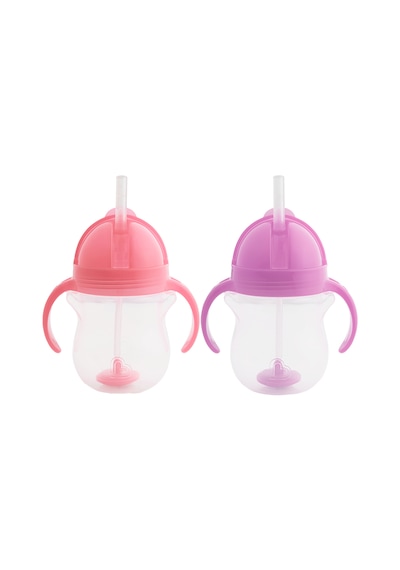 Munchkin Tıklama Kilitli Uçlu Alıştırma Bardağı, 6ay+,207ml,pembe Mor - Pembe