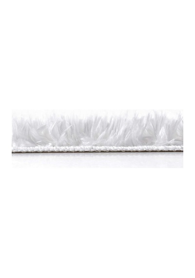 Koza Home Douro Shaggy 2li Banyo Paspası Beyaz Kaydırmaz Taban 60 X 100 - 5 Beyaz