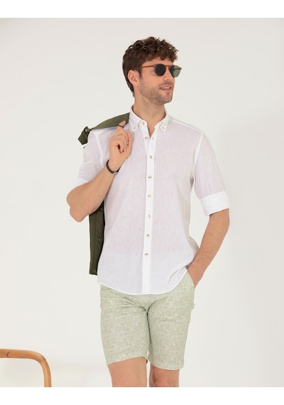 Pierre Cardin Erkek Beyaz Gömlek Desenli 50265119-vr013 Beyaz Pierre Cardin Erkek Beyaz Gömlek Desenli 50265119-vr013 Beyaz