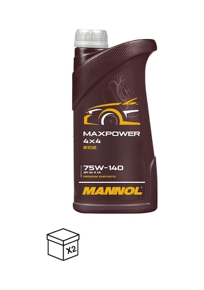 Mannol MN8102-1 Maxpower 75W-140 GL-5 Şanzıman Yağı 2 x 1 L