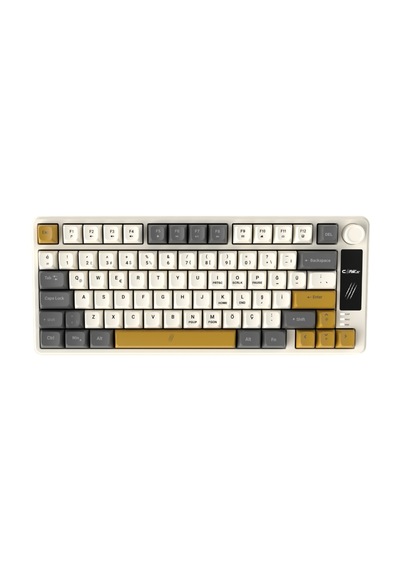 Flux Kablolu Lcd Logo Ekran - Rainbow Bölgesel Işıklandırma - Ses Kontrolcüsü - Ultra Tepkime & Konfor 78 Tuş Membran Gaming & Ofis Klavyesi
