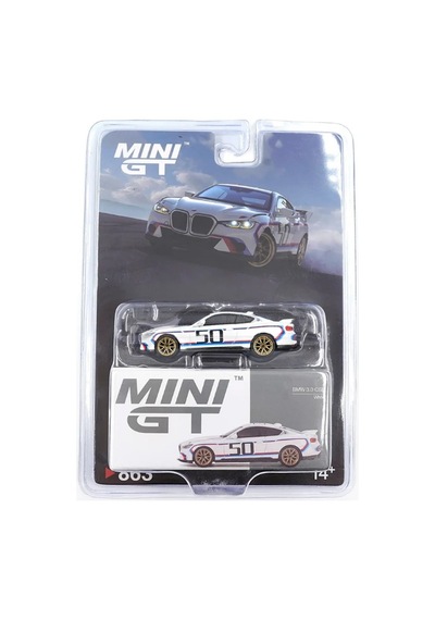 Mini Gt Bmw 3.0 Csl White 50 Years M Power 1:64 Diecast Model Araba Mgt00863-bl Beyaz