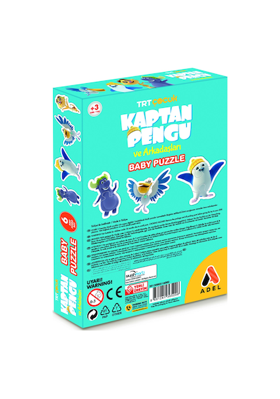 TRT Çocuk Kaptan Pengu  Baby Puzzle