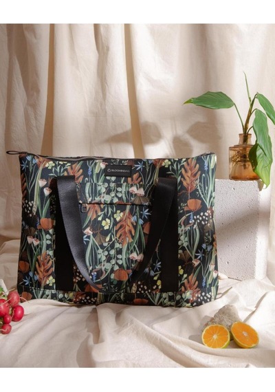 Eco Forest Omuz Çantası / Tote Bag Yeşil - Kahverengi