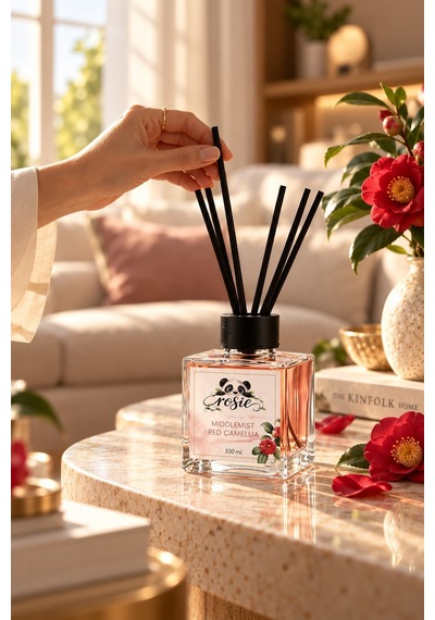 Rosie Middlemist Red Camellia 7'li Çubuklu Oda Kokusu Seti 7 X 100 Ml Seçkin Çiçeksi Koku