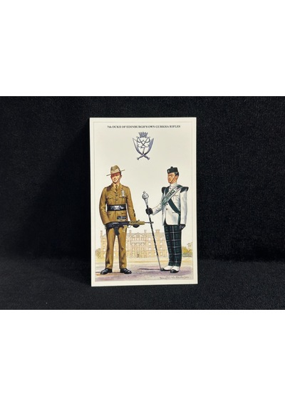 1995 İngiltere Kartpostal Britanya Ordusu Postcard The Duke Of Edinburgh's Own Gurkha Rifles Military Uniforms