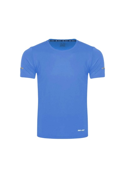 Genius Store Erkek Nem Emici Hızlı Kuruma Atletik Teknik Performans Spor T-shirt Drıfıt-kısakol Turkuaz