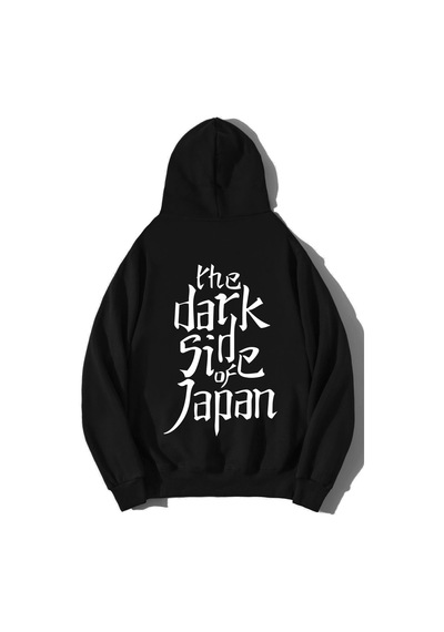 Brz Collection Unisex Oversize The Dark Side Of Japan Hoodie Siyah
