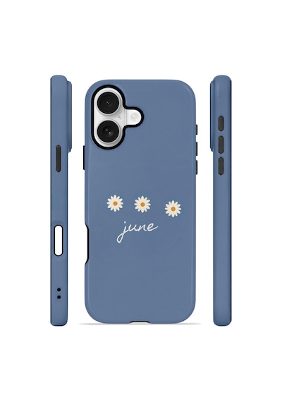 Apple iPhone Uyumlu 17 Vorian Çift Katmanlı Magsafe Kılıf June Daisy Blue