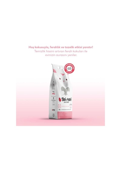 Toi Moi Sodyum Bentonit Kedi Kumu - Bebek Pudrası Kokulu 10 L