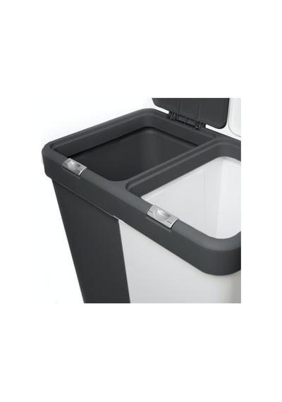 Duo Laundry Çamaşır Sepeti - Antrasit / Beyaz - 80 Lt Antrasit / Beyaz Antrasit / Beyaz