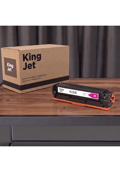 Kingjet Hp Uyumlu 415x W2033x Kırmızı Yüksek Kapasiteli Tekli Çipli Uyumlu  Toner Color Laserjet Pro Mfp M454dw 11717254