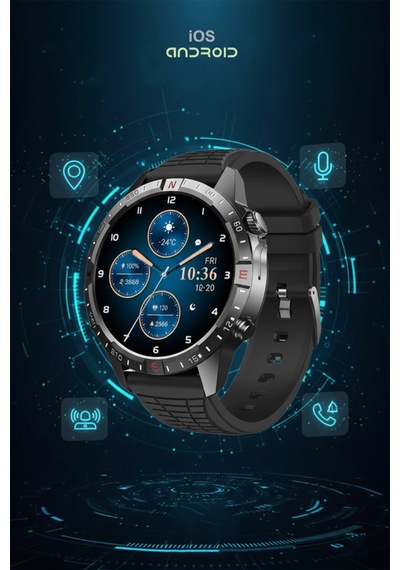Amoled Ekranlı Gps Destekli Nfc Özellikli Sesli Asistanlı Akıllı Saat Sağlık Ve Spor Takipli