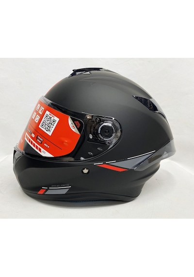 Mt Targo S A1 Şeffaf Vizörlü V-14B Kapalı Kask Mat Siyah