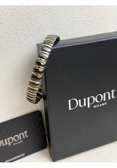 Dupont Mılano Dm-csb-001-bg10 Seramik Siyah Altın Renk 20 Cm Erkek Bileklik