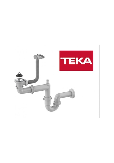 Teka EBM 45 İnfant OD Evye Sifon Takımı Gümüş