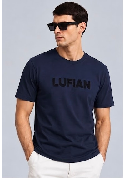 Lufian Lufıan Erkek T-shırt Açık Beyaz