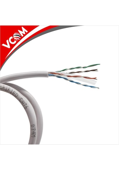 Vcom Nc614-305 Utp Cat6 23 Awg 0.57cca 305mt Gri Kablo