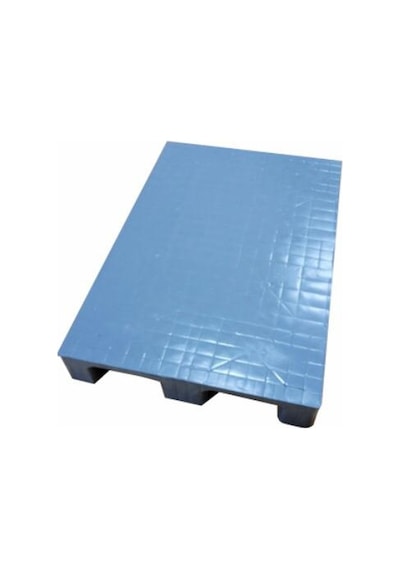 Plastik Palet Düz Desen A. Gri Plastik Taşıma Paleti 80X120X15 Cm