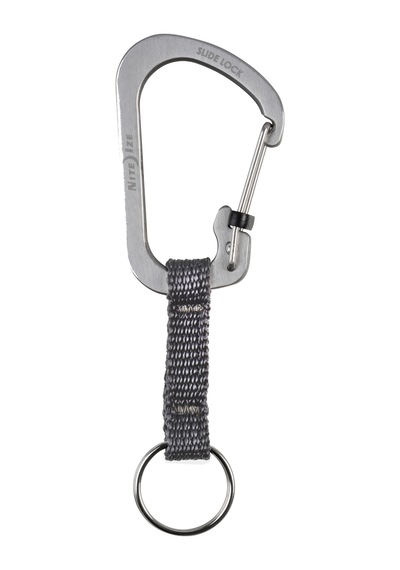 Nite Ize Slidelock Karabina Keyring Anahtarlık Siyah