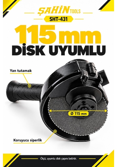 Çok Amaçlı Taşlama Disk Aparatı 115 Mm