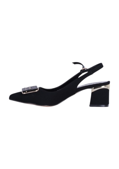 Esracan 2803 5cm Slingback Topuklu Ayakkabı siyah