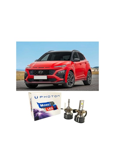 Hyundai Kona Led Xenon Kısa Far Ampulü H7 Mono Yeni Seri Beyaz 2017-2022