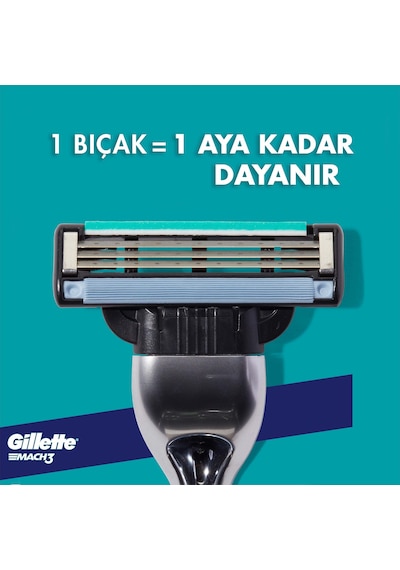 Gillette Mach 3 Yedek Başlık 4'lü