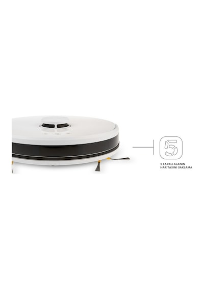 Homend Alex Laser 1281H Lazer Akıllı Robot Süpürge Beyaz 2in1 Moplu Haritalamalı