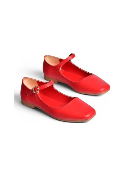 Fox Shoes S726252509 Kırmızı Kadın Babet