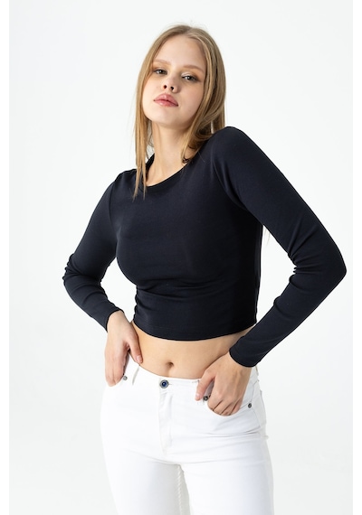 Giysa Kadın Bisiklet Yaka Pamuklu Basic Body Siyah - Mw0000832 Siyah Giysa Kadın Bisiklet Yaka Pamuklu Basic Body Siyah - Mw0000832 Siyah