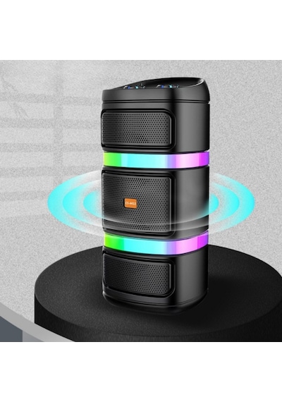 River World Hoparlör Mikrofonlu Kablosuz Party Box Speaker