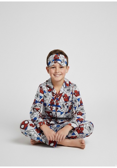 Beka Kids Erkek Çocuk Önden Düğmeli Karakter Desenli Pijama Takımı - Göz Bantlı Çok Renkli Beka Kids Erkek Çocuk Önden Düğmeli Karakter Desenli Pijama Takımı - Göz Bantlı Çok Renkli