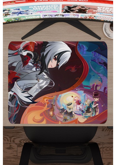 Arlecchino Genshin Impact Anime Gacha V3 - 48x40 Xl Gaming Mouse Pad Fare Altlığı
