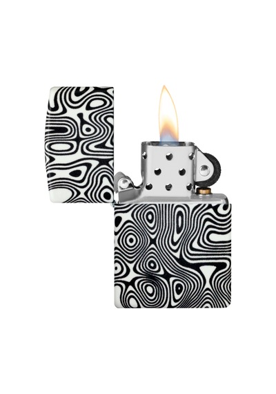 Zippo Glow In The Dark Matte Swirl Dizayn Çakmak