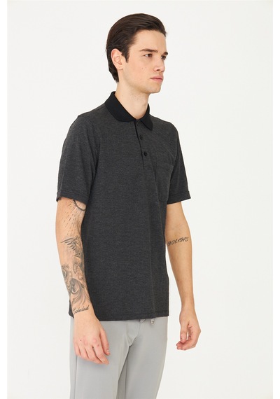 Siyah Polo Yaka T-Shirt